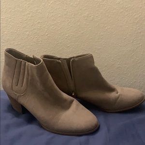 Taupe ankle boots